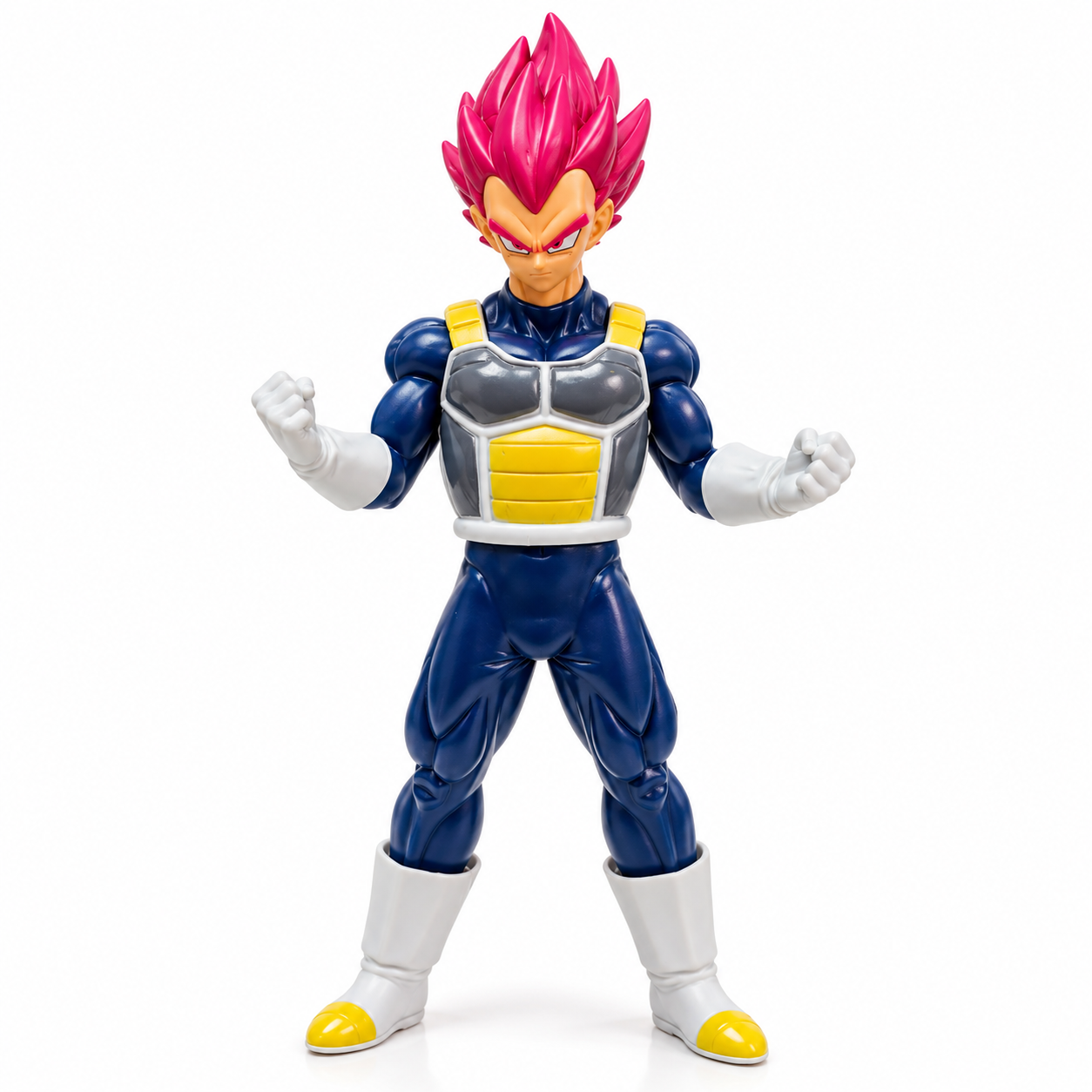 Vegeta Anime Action Figure Vegeta anime action figure with red spiky hair and blue armour outfit