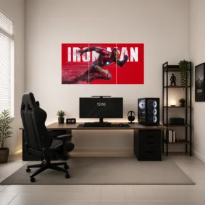 Iron Man Split Poster 3 Panel A4 Matte Wall Art by Framelagao
