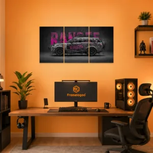 Premium Range Rover Split Poster Wall Art for Gaming Room by Framelagao