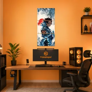 Premium Tanjiro Demon Slayer Split Poster Wall Art by Framelagao